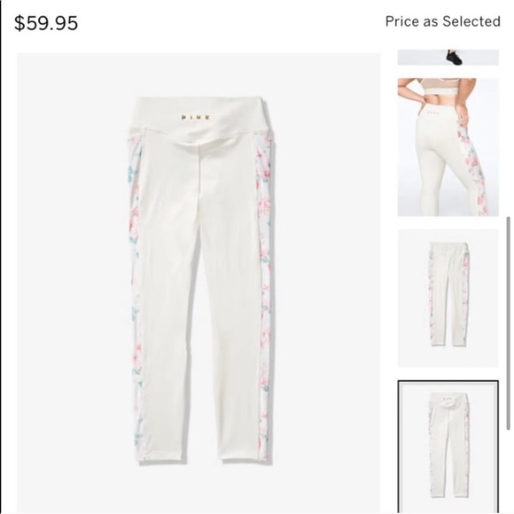 New Pink Victoria’s Secret Fleece Leggings - Picture 3 of 4